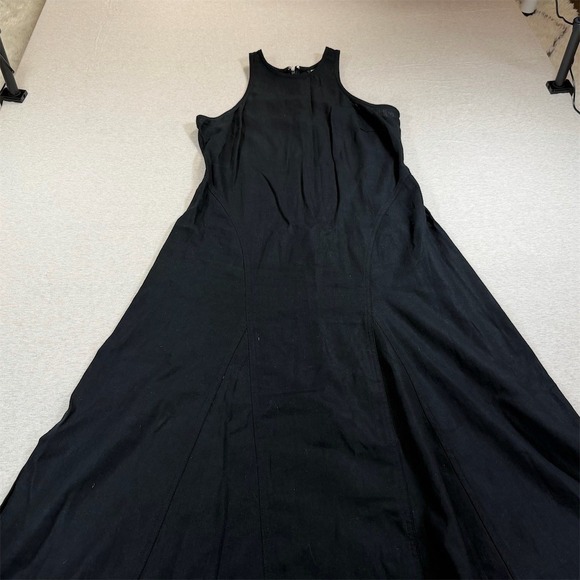 Future Collective Midi Dress Womens Size 10 Black Sleeveless Round Neck - Picture 9 of 9